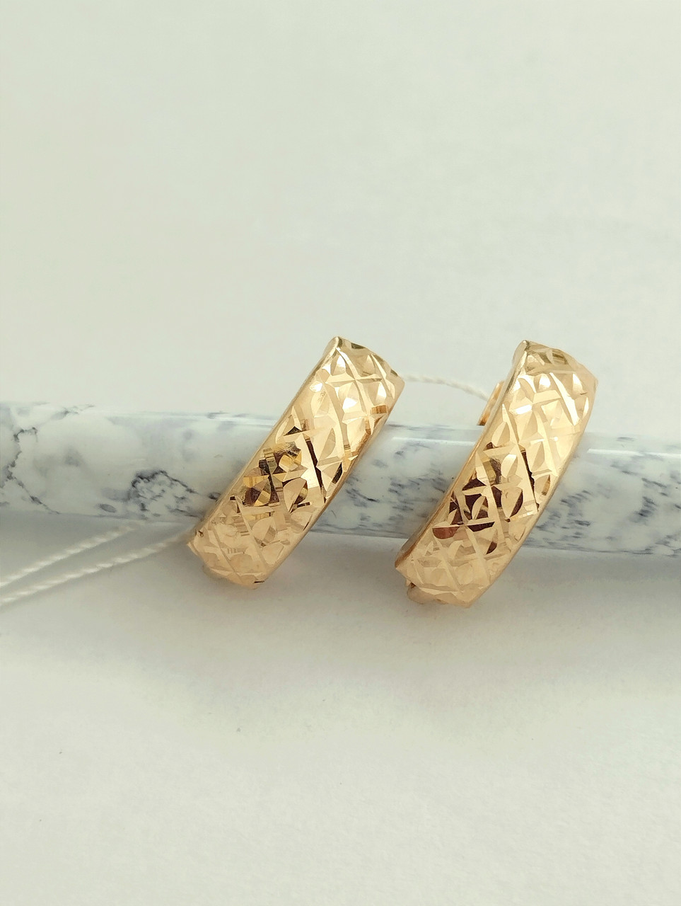 Золоті сережки без вставок