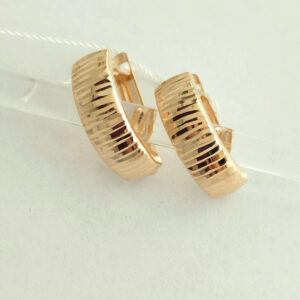 Золоті сережки без вставок