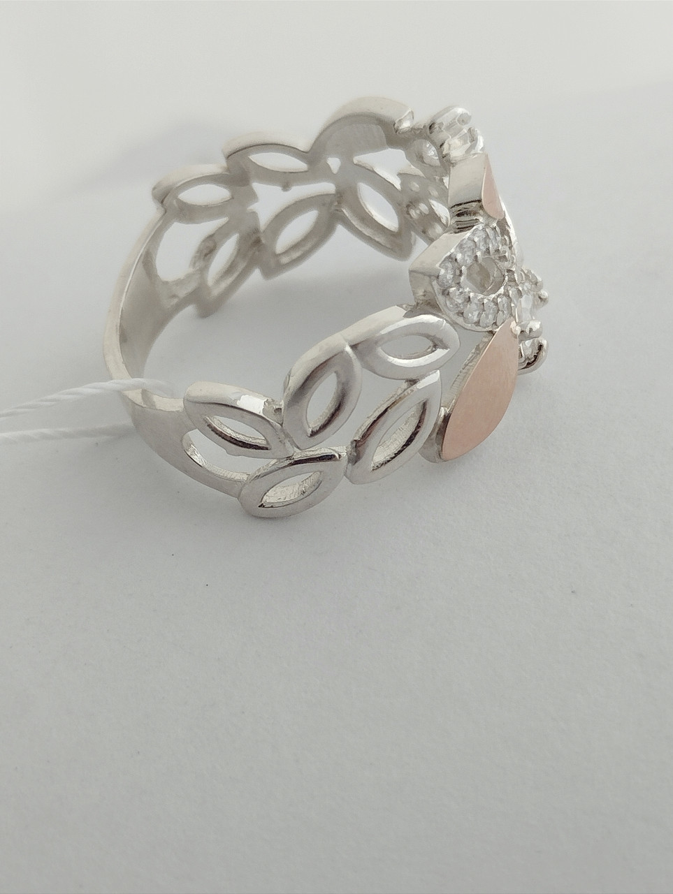 Срібне кільце із золотими пластинами - Зображення 2