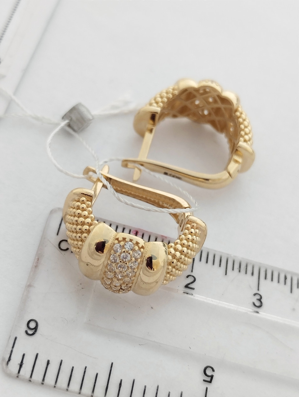 Золоті сережки з жовтого золота - Зображення 4