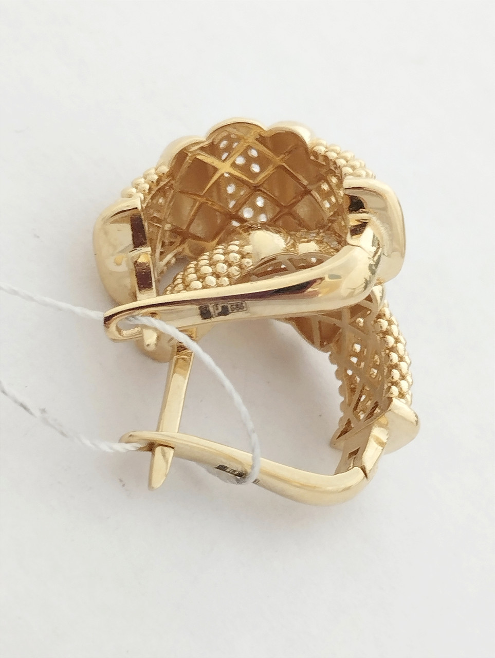 Золоті сережки з жовтого золота - Зображення 5