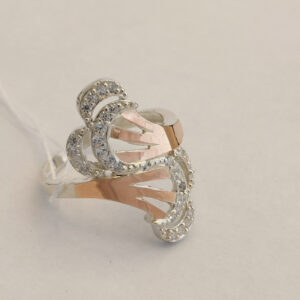 6461407006_koltso-serebryanoe-925.jpg Кільце срібне 925 проби з напаяної золотою пластиною "Фаріда"