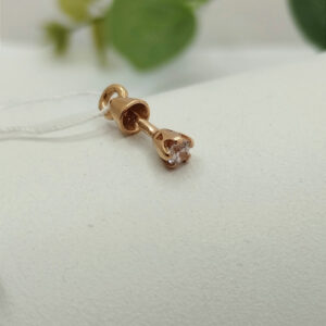 Золота сережка пусета