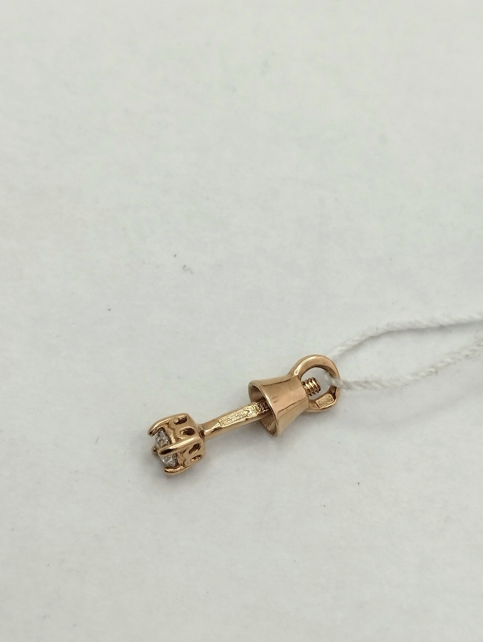 Золота сережка пусета - Зображення 2