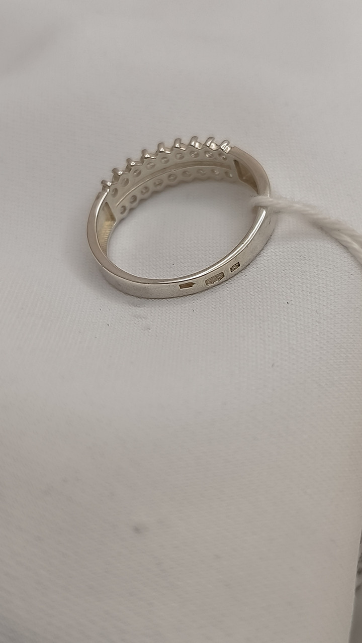 Срібне кільце 925 проби з напаяною пластиною золота 375 проби - Зображення 3