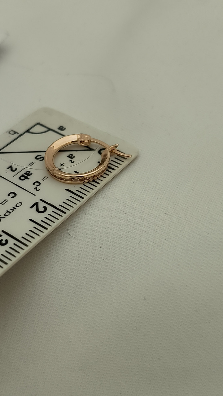 Золоті сережки 585 проби - Зображення 2