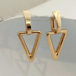 Золоті сережки без вставок