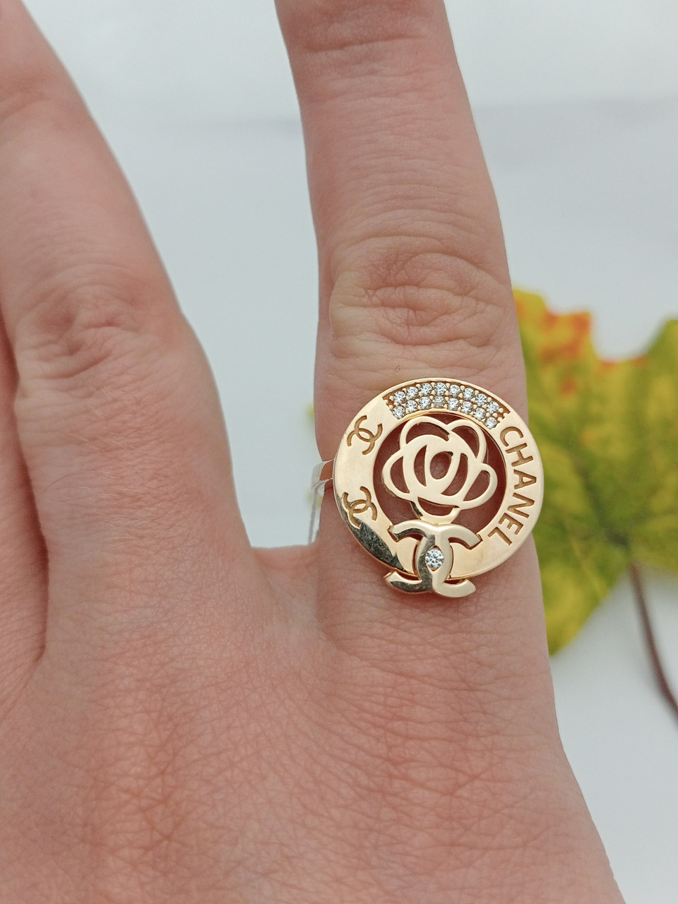 Золоте кільце шанель - Зображення 2