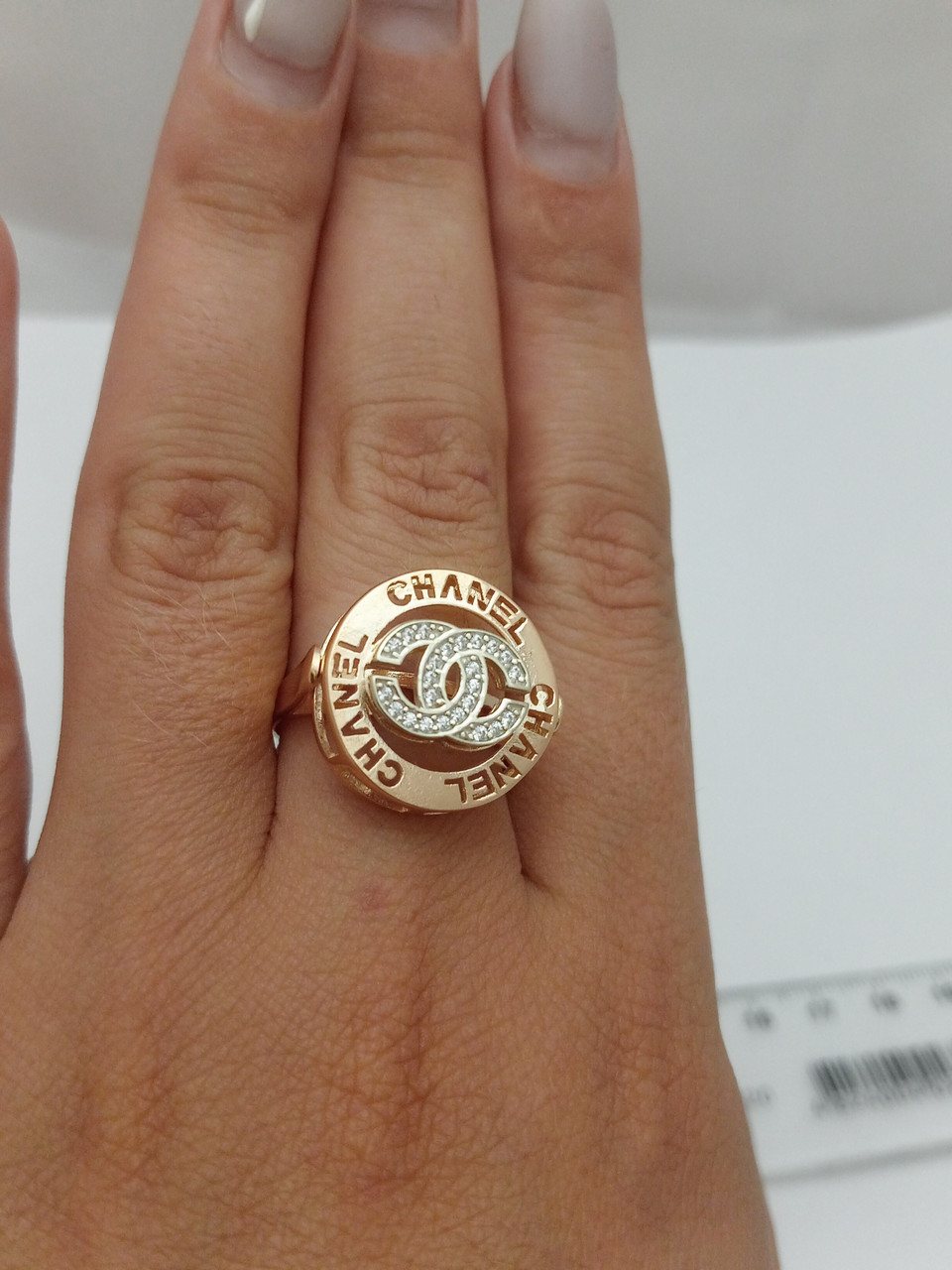 Золоте кільце шанель - Зображення 4