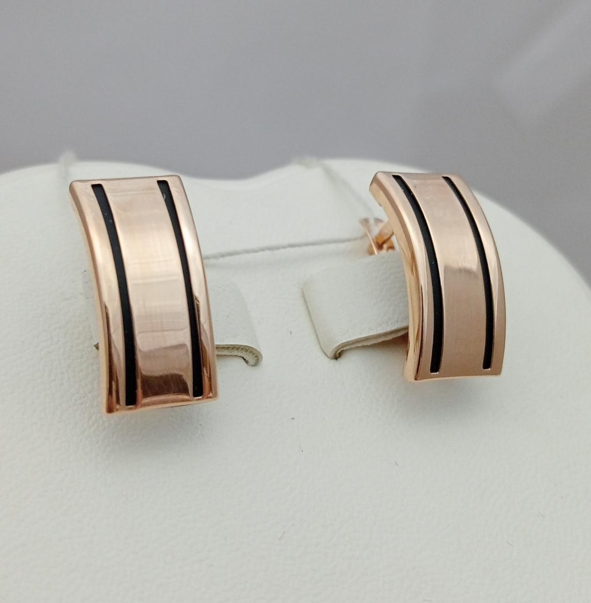 Золоті сережки каучук