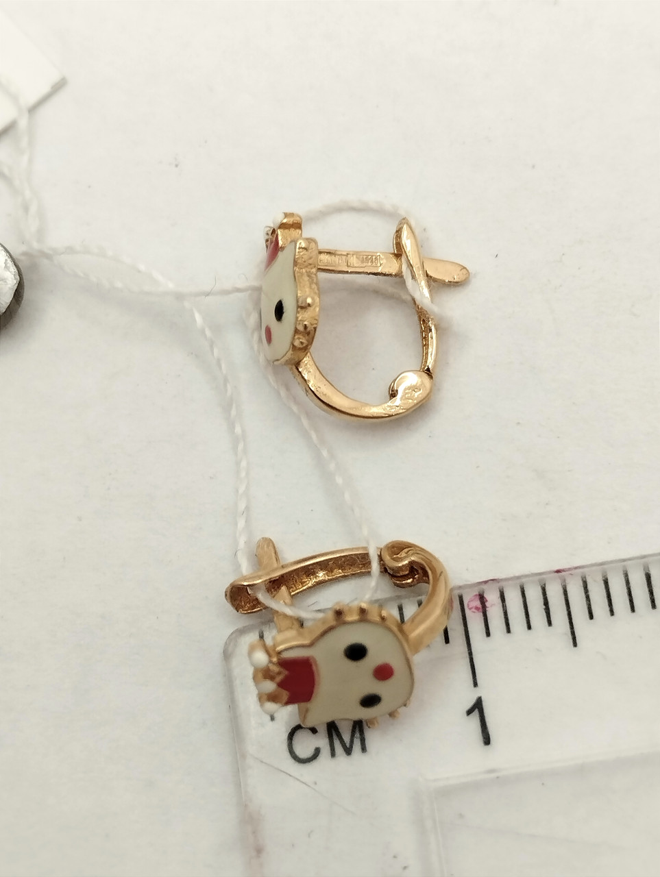 Золоті сережки Кітті - Зображення 2