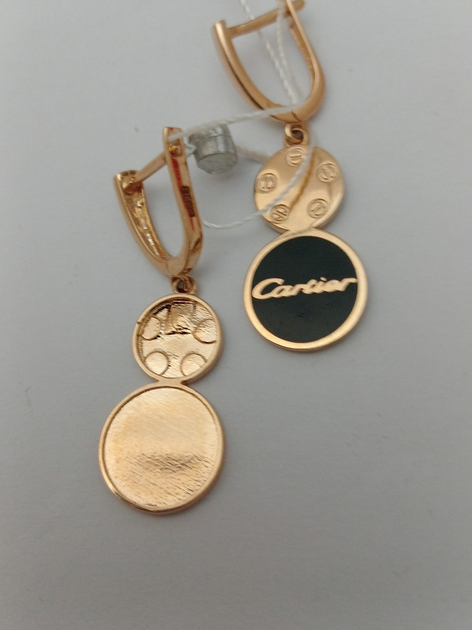 Золоті сережки 585 проба - Зображення 2