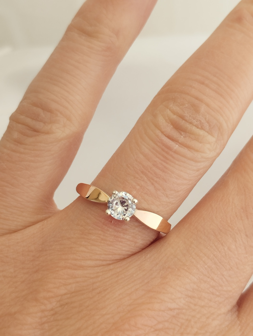 Срібне кільце із золотими пластинами - Зображення 2