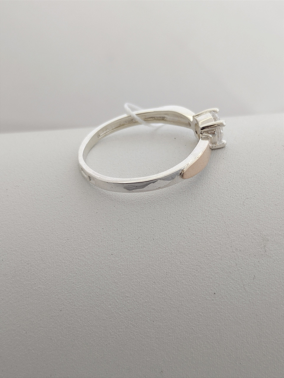 Срібне кільце із золотими пластинами - Зображення 3