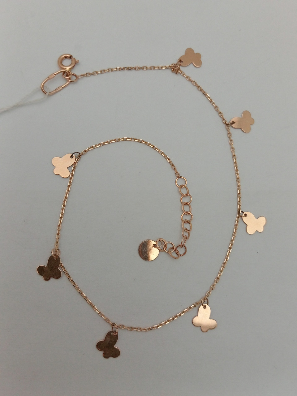 Золотий браслет на ногу