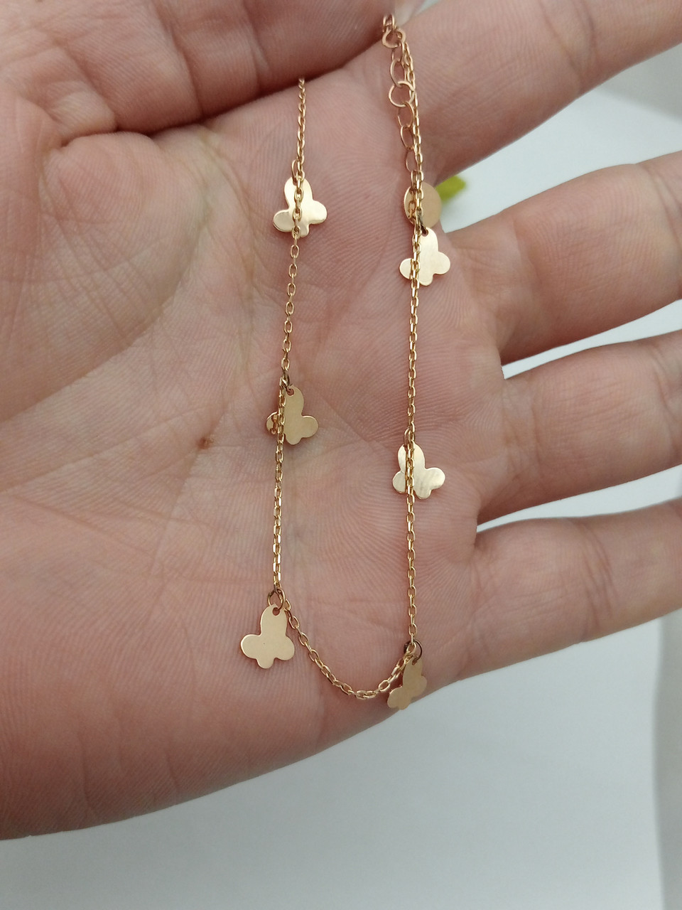 Золотий браслет на ногу - Зображення 3