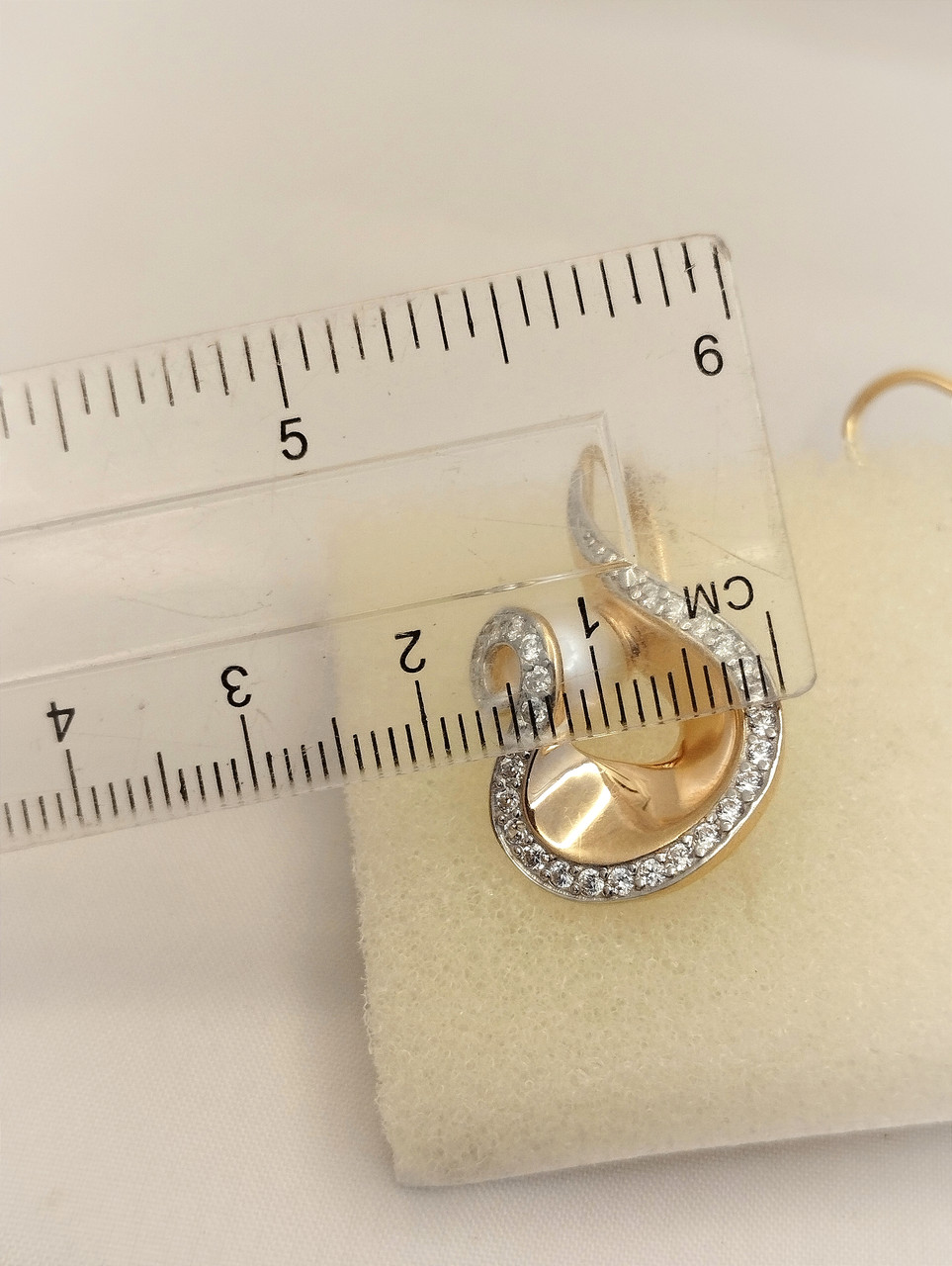 Золотые серьги жемчугом. - Зображення 5