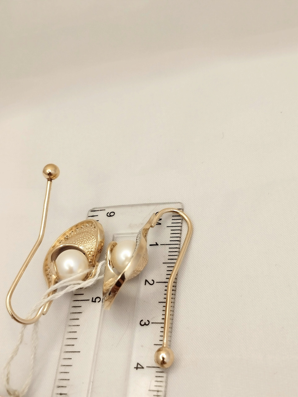 Золотые серьги жемчугом. - Зображення 8