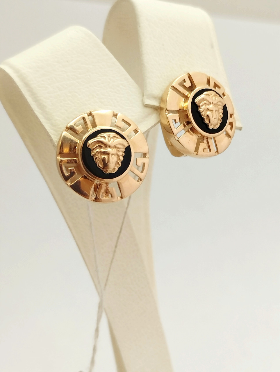 Золоті сережки з емаллю Ukr-gold.com