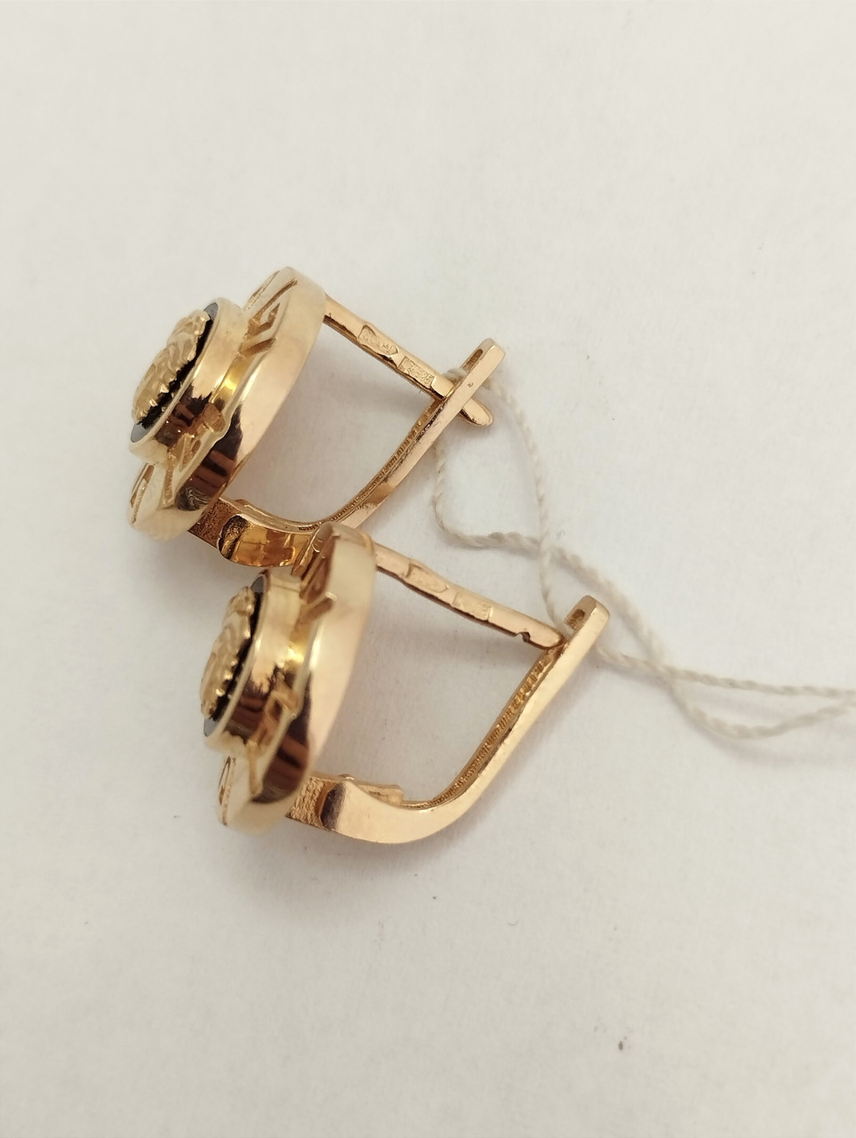 Золоті сережки з емаллю Ukr-gold.com - Зображення 2