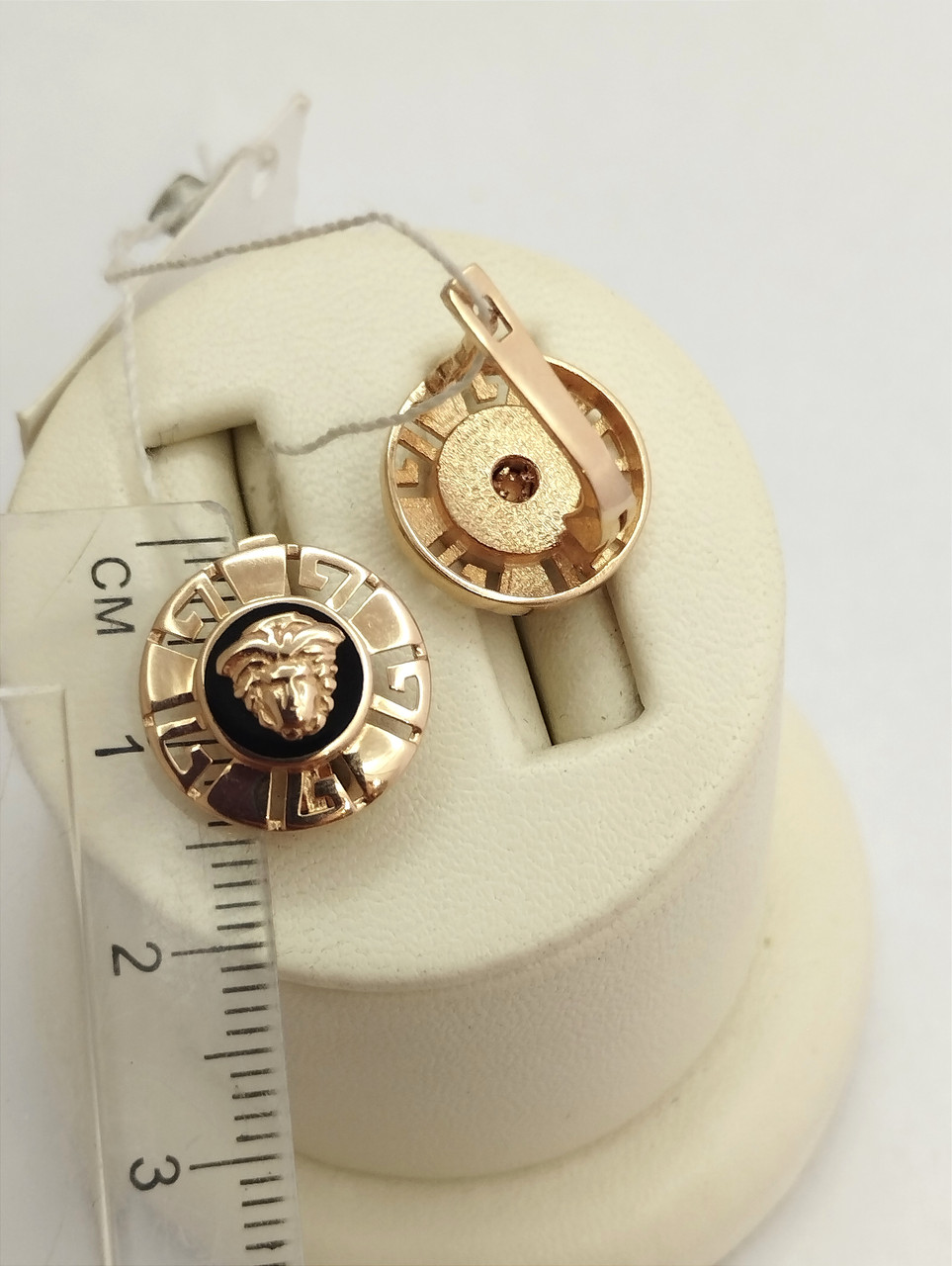 Золоті сережки з емаллю Ukr-gold.com - Зображення 4