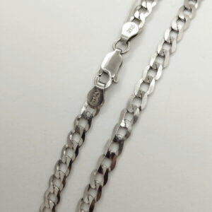 Срібний ланцюг 925 проби покриття родій