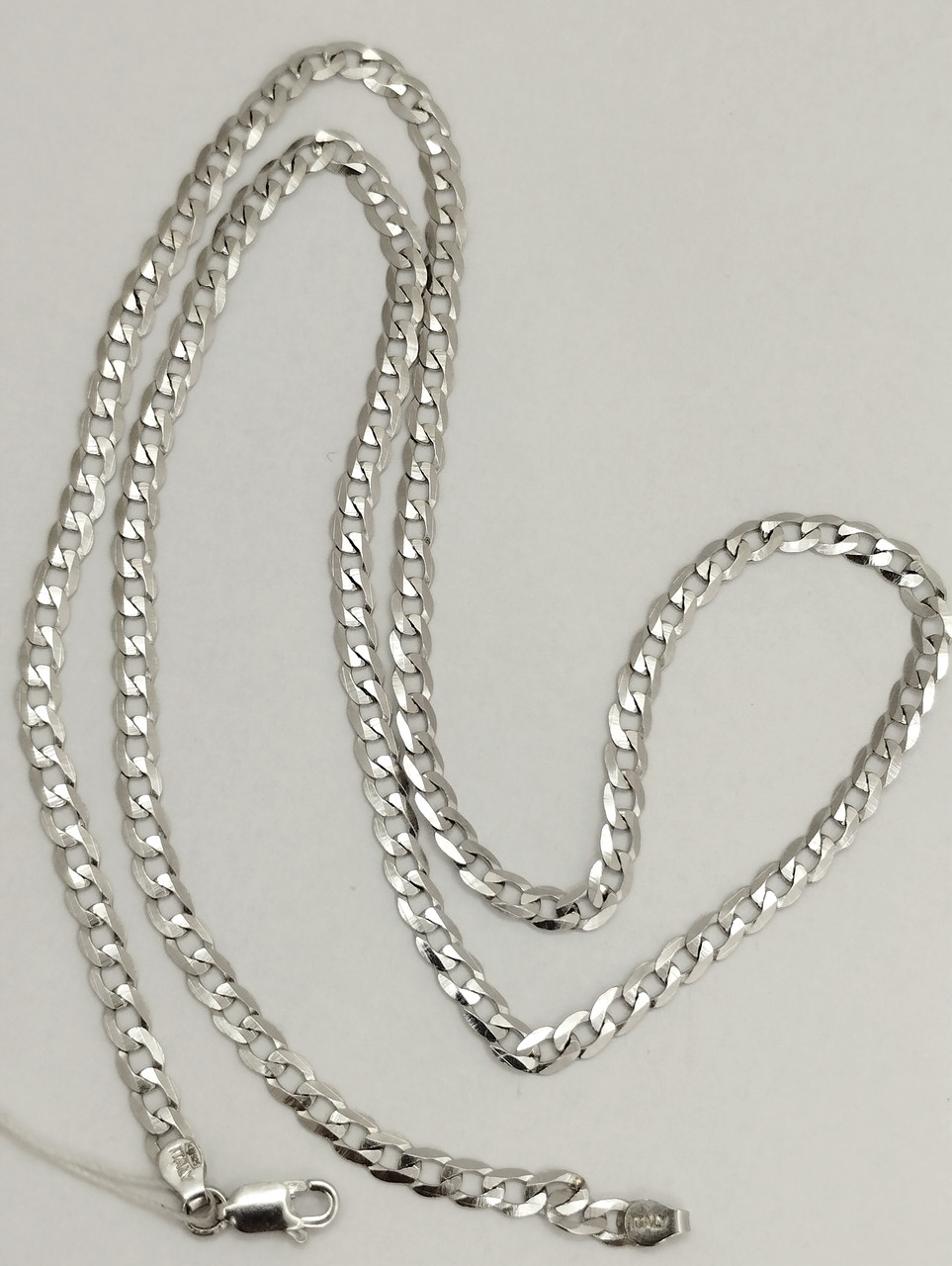 Срібний ланцюг 925 проби покриття родій - Зображення 3