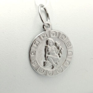 Срібний кулон знак зодіаку діва