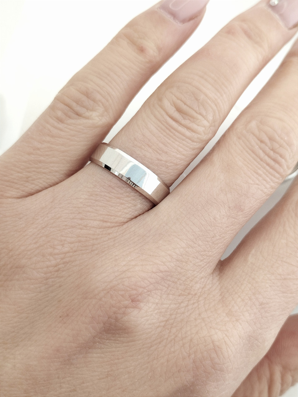 Срібне кільце обручне - Зображення 3