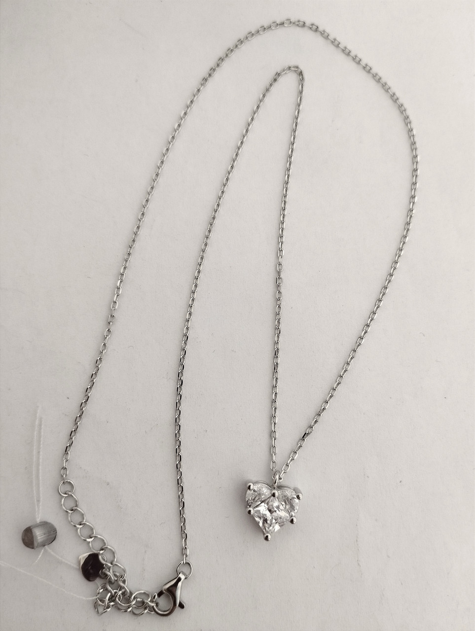 Срібне кольє серце - Зображення 3