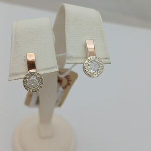 6584817730_serebryanye-sergi-925.jpg Срібні сережки 925 проби з напаяними пластинами золота 375 з англійської застібки.