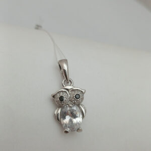 Срібний кулон сова 925 проби