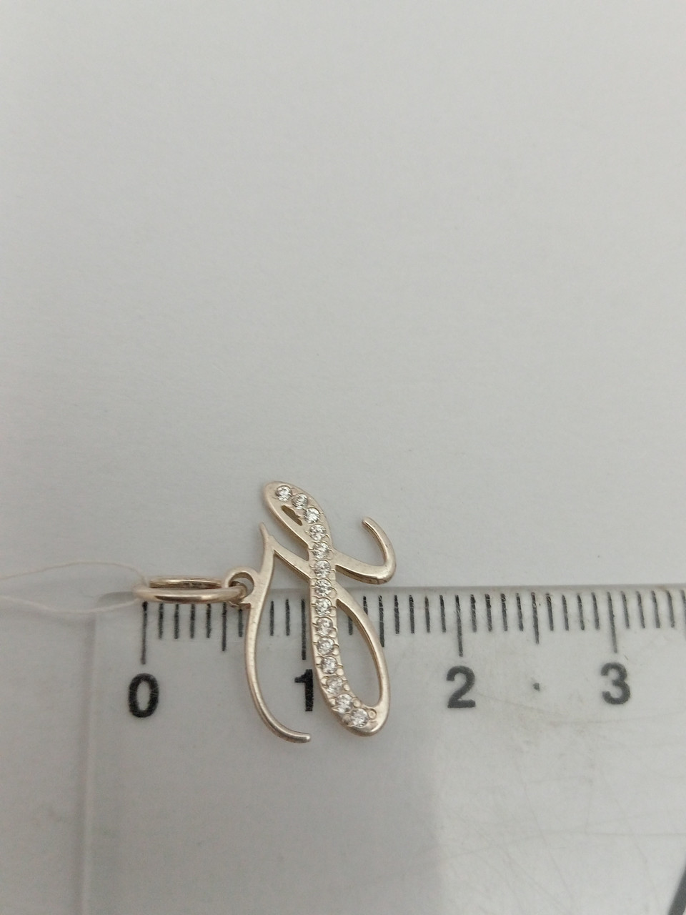 Срібний кулон буква 925 проби - Зображення 2