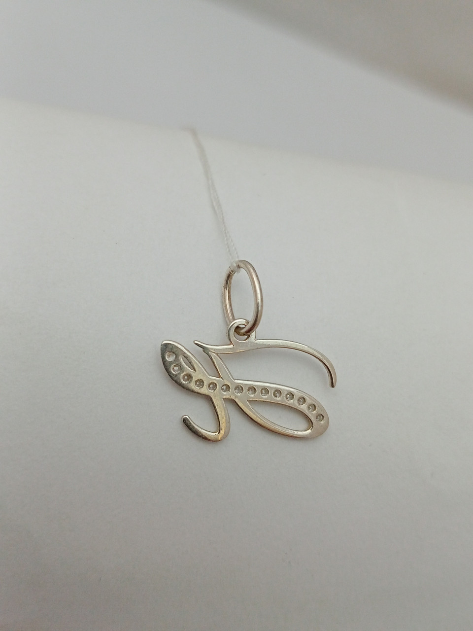 Срібний кулон буква 925 проби - Зображення 3