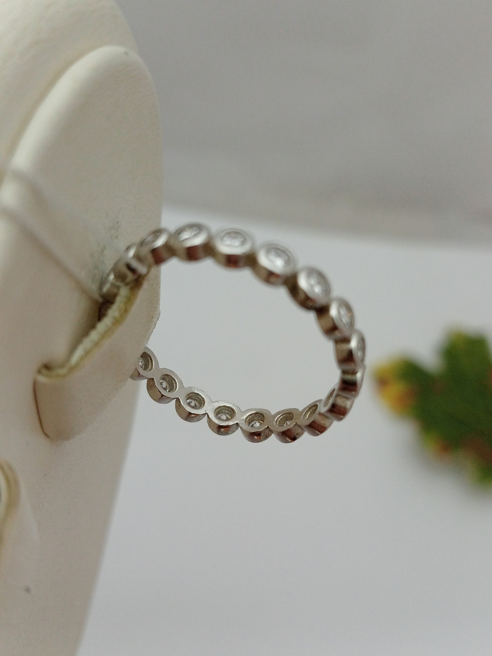 Срібне кільце 925 проби з цирконієм - Зображення 3