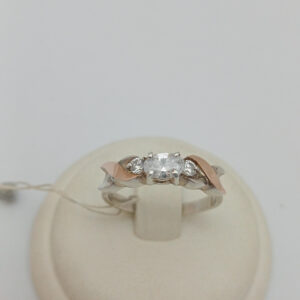 6608131618_serebryanoe-koltso-925.jpg Срібне кільце 925 проби з напаяними пластинами золота 375 проби