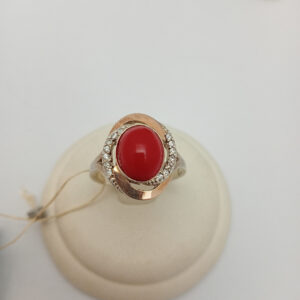 6608138614_serebryanoe-koltso-925.jpg Срібне кільце 925 проби з напаяними пластинами золота 375 проби