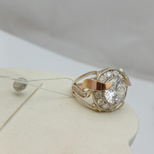 6611545364_serebryanoe-koltso-925.jpg Срібне кільце 925 проби з напаяними пластинами золота 375 проби