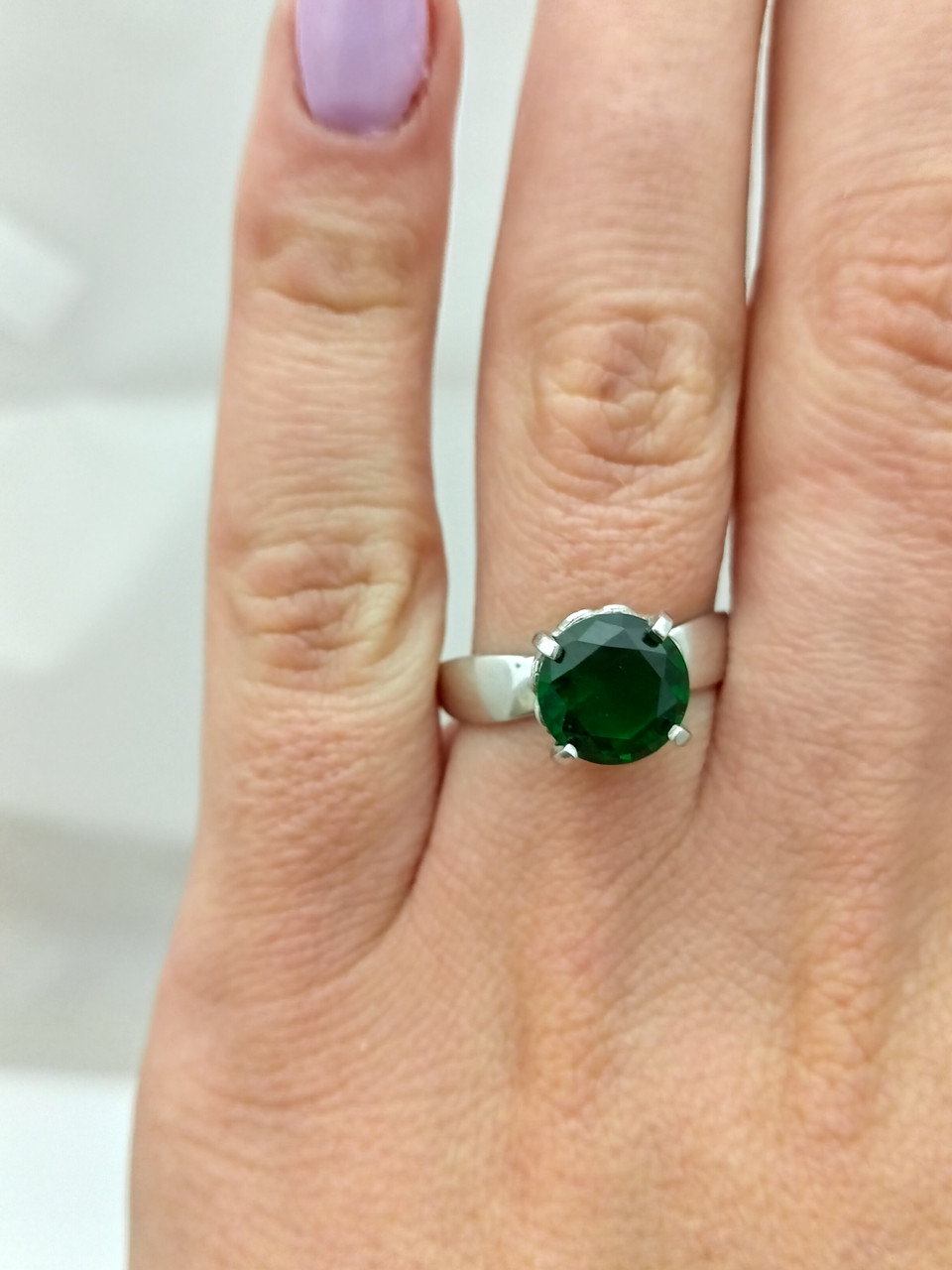 Срібне кільце з фіаніт - Зображення 3