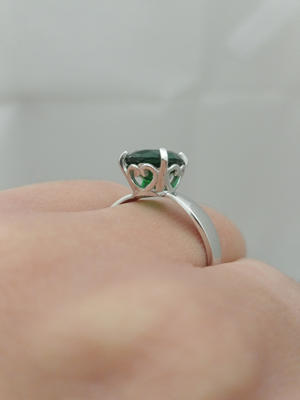 Срібне кільце з фіаніт - Зображення 4