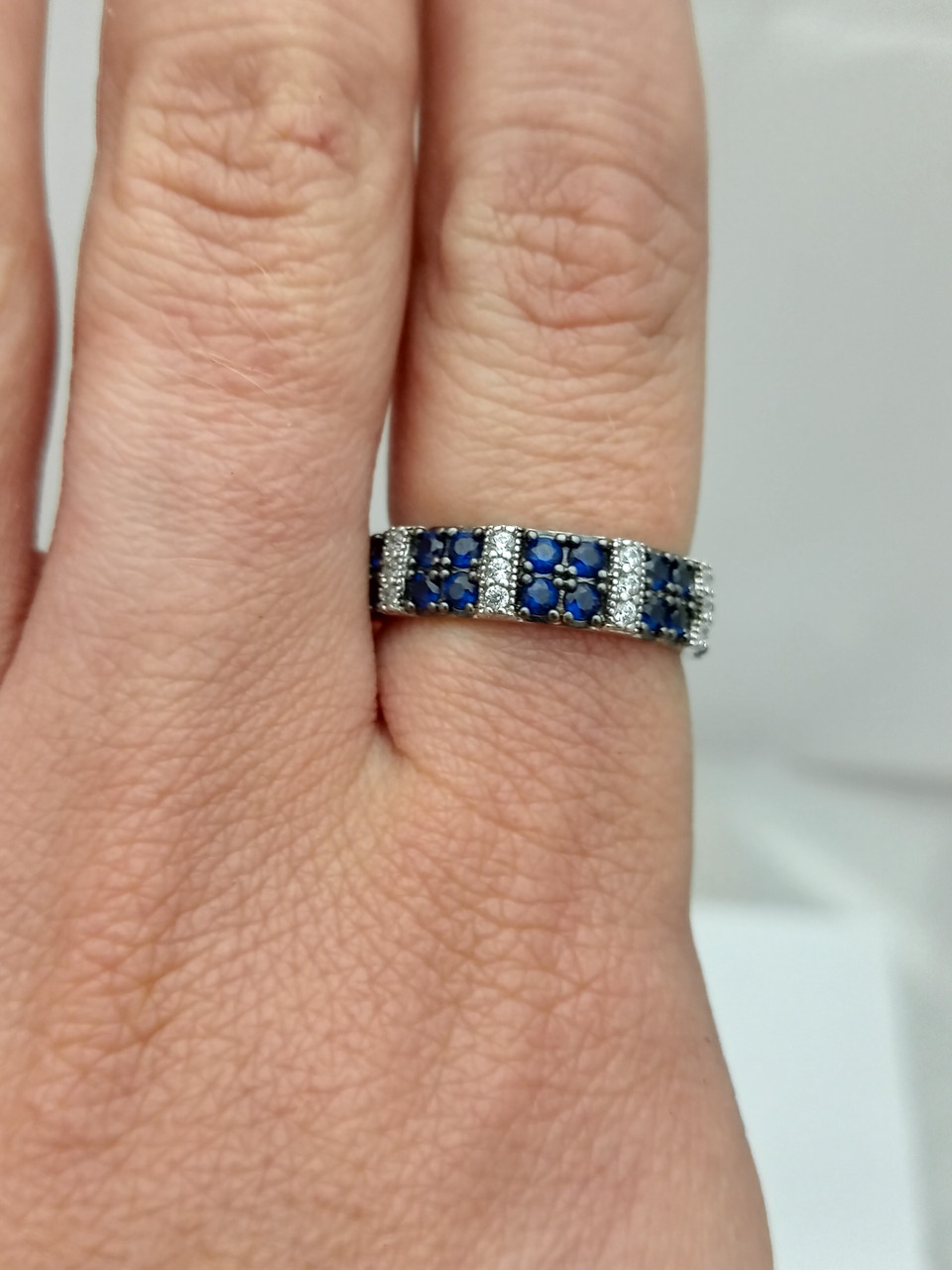 Срібне кільце 925 проби з фіанітом - Зображення 2