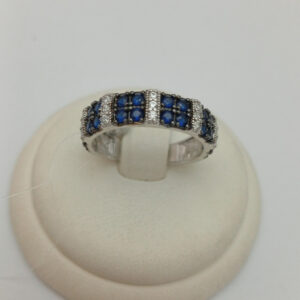 Срібне кільце 925 проби з фіанітом