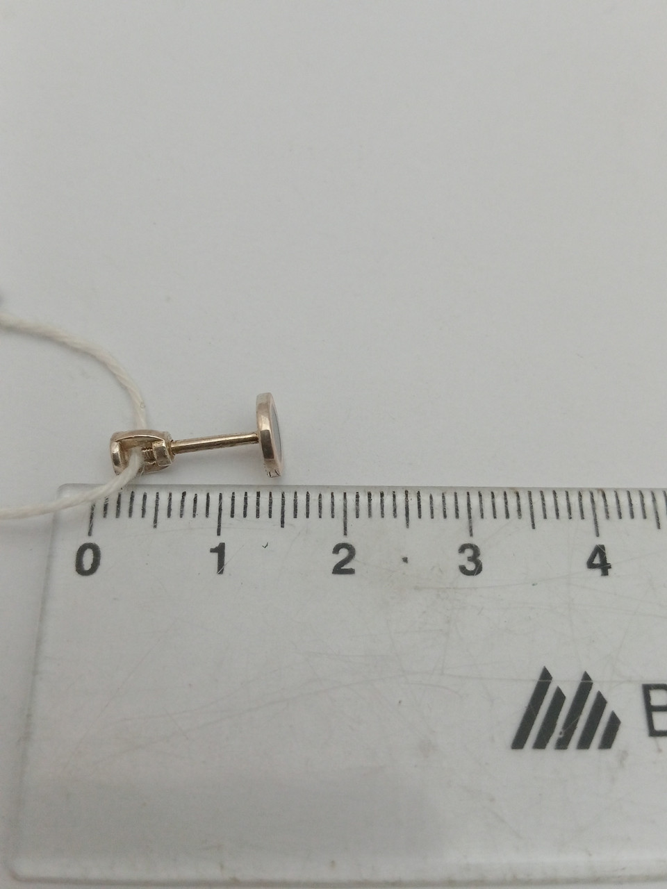 Срібні сережки пусети із золотом 375 проби - Зображення 4