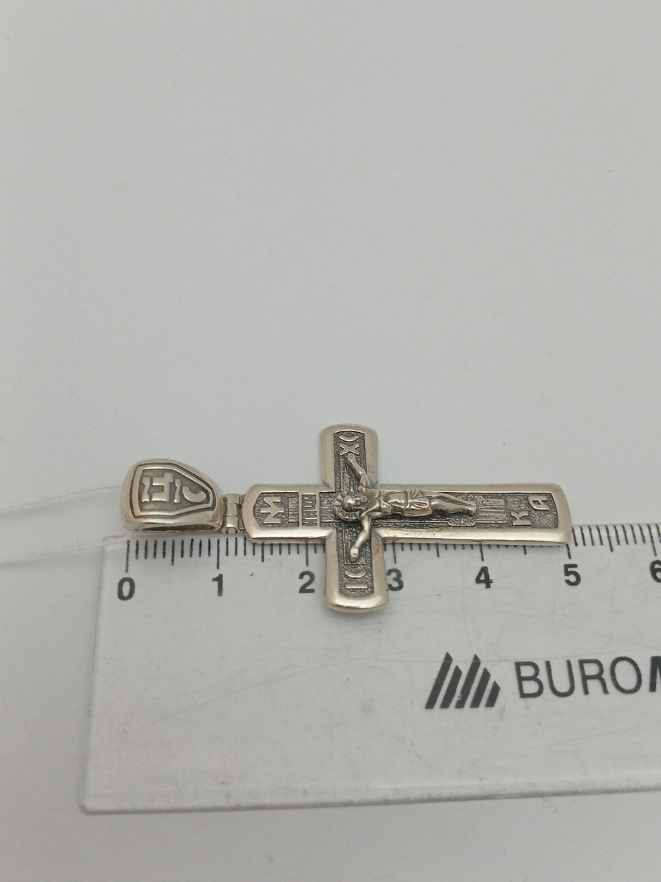 Срібний хрест із розп'яттям - Зображення 2