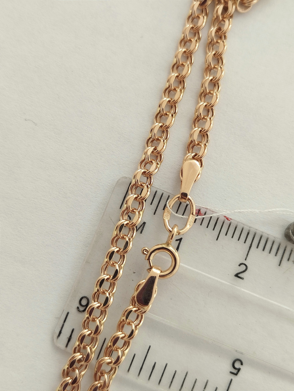 Золотий ланцюжок в червоному золоті 585 проби - Зображення 2