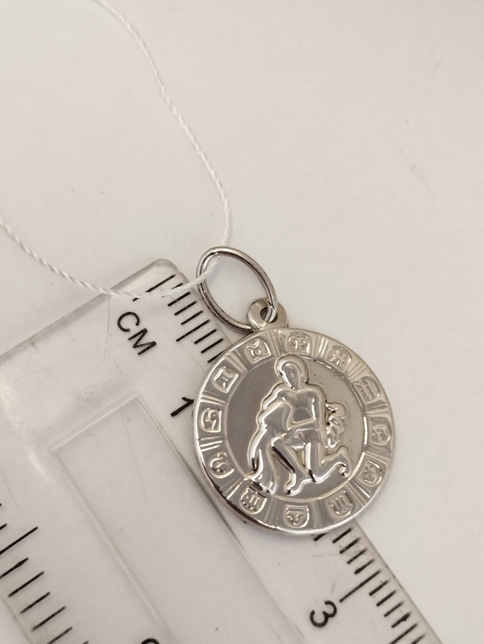 Срібний кулон знак зодіаку Водолій - Зображення 2