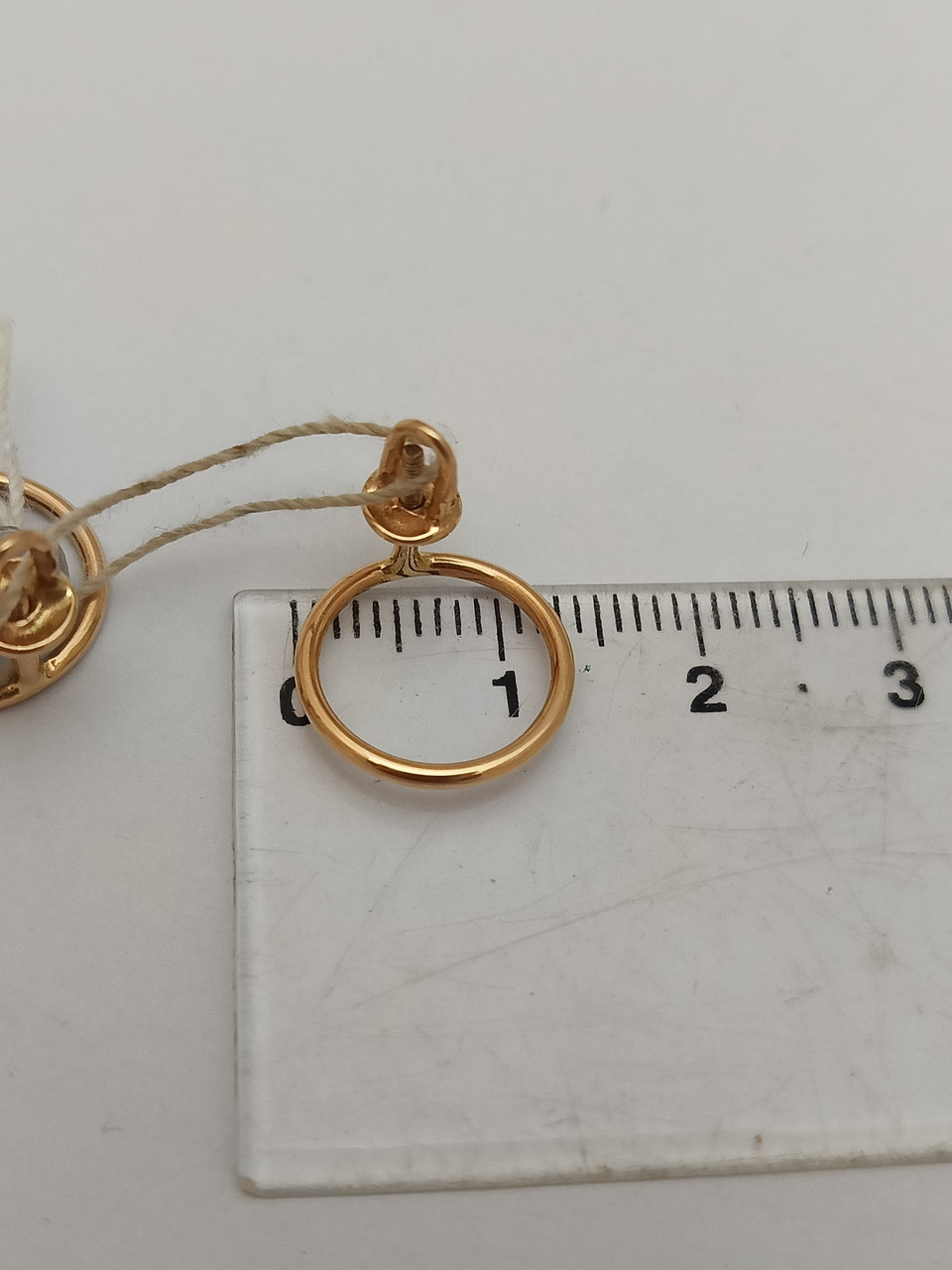 Золоті сережки пусети 585 проби - Зображення 3