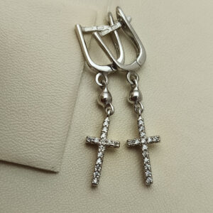 6672426381_serebryanye-sergi-krestiki.jpg Срібні сережки хрестики 925 проби