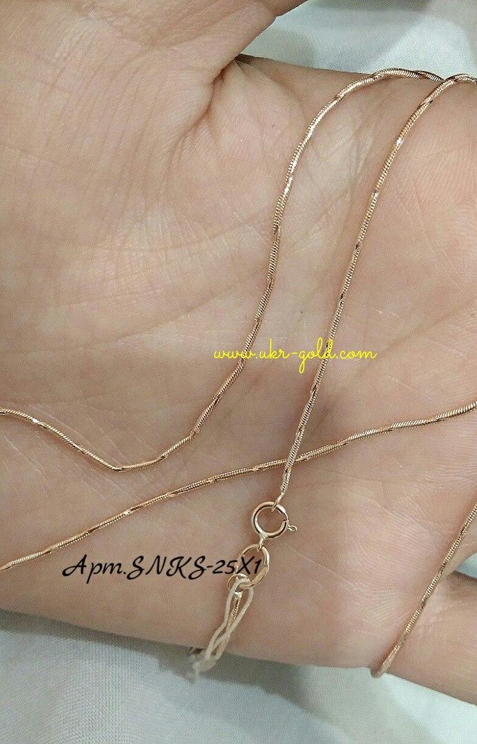 Золотий ланцюг снейк 585 проби - Зображення 4